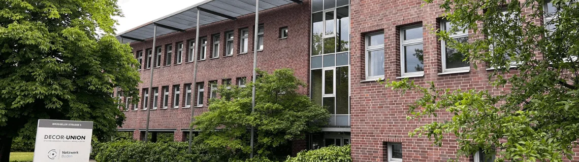 Firmengebäude der DECOR-UNION in der Brüsseler Straße in Hannover